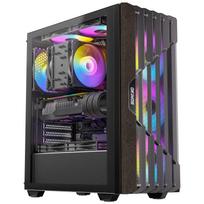 Okinos Cypress 5 ARGB ATX compatible mid-tower PC case, black