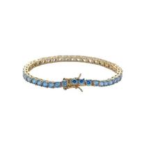 4mm Zircon Tennis Bracelet: Unisex Hip Hop Classic, Simple & Luxurious Jewelry 6-inch Bracelet (16cm) gray