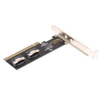 Cablecc Slimline Dual SFF-8654 8x4 NVMe to PCIe Express 3.0 4.0 RAID Card VROC Raid0 Hyper Adapter