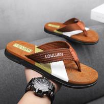 Men's Trendy 2026 Summer Flip-Flops: Soft Sole, Non-Slip Outdoor Beach Sandals 39