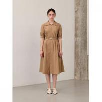 Cc Collect. Big Collar Flare Zip Up Dress C262mse332 BE (beige)/55