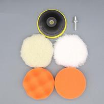 Polishing Pad Car Polisher Car Polishing Disc Wax Collecting Tray Waxing Sponge Wool Wheel 3 inch