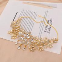 Water Drop Crystal Bridal Forehead Ornament Headband