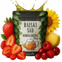 Herbata Zielona Rajski Sad 50 G Owocowa Z Liofilizowaną Truskawką I Melonem