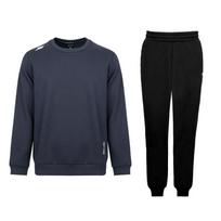 Skechers Autumn And Winter Round Neck Fleece Thick Knitted Long Sleeve Long Pants Two-Piece Casual Sports Suit Unisex suit P425M233-026R+L324M154-0018 S