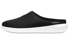Crocs LiteRide Casual Closed Toe Slippers Unisex Black 205105-066 37-38