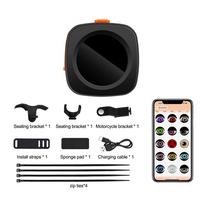 Bicycle Devil Eyes Tail Light Rechargeable Type C Decorative Light for Bike Motorcycle Electric Bike
