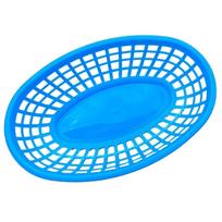 Fries Burgers Plastic Food Baskets Colorful Reusable Basket Serving Oval Shape Bread Plate Desktop Decor