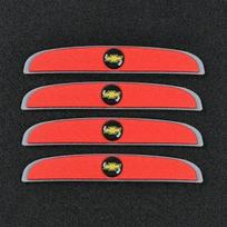 for Chevrolet Aveo Sail Cruze Cobalt Spark Equinox Malibu Trax Sonic Car Bumper Blade Strip Corner Anti-Scratch Strips Sticker raudona