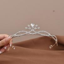 Elegant Rhinestone & Zircon Bridal Fairy Crown Headdress for Birthdays and Performances