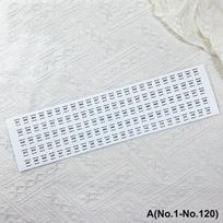 NO.1-240 Nail Polish Number Stickers Labels Color Gel Bottle Tips Display Mark Manicure Tool