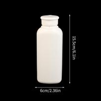 150g Refillable Talcum Powder Bottle Cosmetic Powder Dispenser PE Plastic Container Empty Pot for Home & Cosmetic Use
