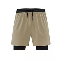 2023 Quick-Drying Men's Double-Layer Running Shorts – Anti-Exposure Fitness Jogging Pants XL