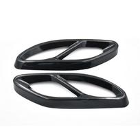 2 pcs stainless steel exhaust pipe trim cover for Mercedes Benz A B C E GLC GLE Class W176 W246 W205 W213 AMG car style