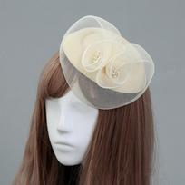 Flower Top Hat Hair Clip Beret Mesh Formal Hat Hairpin Vintage   Dinner Party
