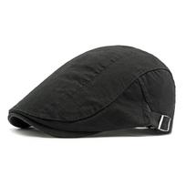 Fashion Spring Summer Beret Hat Cotton Casual Painter Hat Adjustable Retro Leisure Visor Cap Men Women