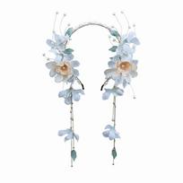 Flower Chinese Ancient Hairband Crystal Swaying Fairy Headwear  Wedding Ceremony Style 6