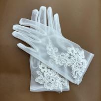 White Lace Wedding Dressy Gloves Flora Brides Accessories Bride Gloves Long/Short Driving Mittens Party Evening Dress Jewelry