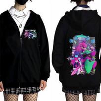 Game Deltarune Ralsei Susie Kris Graphic Zipper Hoodie Men Women Zip Up Coat Male Fashion Hoodies S