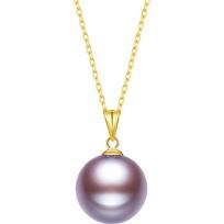 Colorful Edison Freshwater Pearl Pendant Necklace 10-11mm