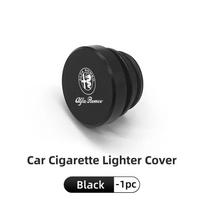 Alloy Car Cigarette Lighter Plug Cover Dustproof Button Cover For Alfa Romeo 159 Giulietta Giulia 147 Mito 156 159 166 GT