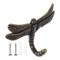 Dragonfly Coat Hook Strong Load-bearing Easy Installation Decorative Wall Mounted Hanger Hook Key Holder