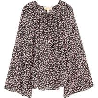 Michael Kors All Over Print Loose Long Sleeve Shirt Women shirts Pink MS540R0H81-1007 S