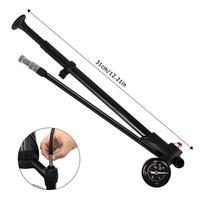 Bike Tire Pump Aluminum Alloy Tire Air Compressor Bike Tire Inflator  Large Dial Handheld Bike Pump Bicycles Pump Inflator tool juoda