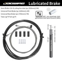 5mm MTB Road Bike Brake Oiled Derailleur Cable JAGWIRE Pipe Housing Set Lubricated Brake Wire Tube Universal Bicycle Brake Line 5mm Brake Black