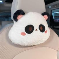 Panda Rabbit Plush Soft Seat Cushion Plush Rabbit Car Headrest Neckpillow  Car Accessories Panda neck pillow