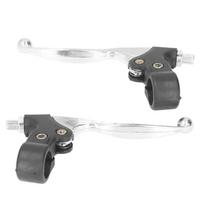 2pcs Aluminum Alloy Brake Handle Levers 22mm Left & Right For 47cc 49cc Mini Pocket Dirt Bike ATV Replacement Parts