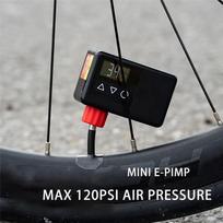 ABJM-Bicycle Air Pump Portable Mini Electric Bike Pump FV AV Inflator Presta Schrader Valve Road MTB Bike Accessories