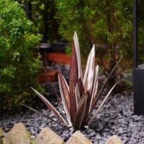 T02C!Large Tequila Rustic Sculpture, Rustic Metal Agave Plants For Outdoor Patio Yard, Home Decor Hand Painted Metal Agave, Dura (Royal Blue,NONE)