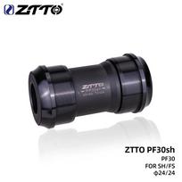 ZTTO Bicycle PF30sh PF30 24mm Bottom Bracket Press Fit BB 68/73 Movement Central For MTB Road Mountain Bike Parts PF30sh-A BLACK