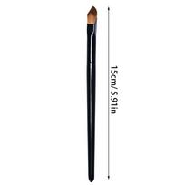Angled Highlighter & Contour Brush - Slope Shape Synthetic Hair, For Foundation/Concealer Makeup