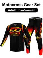 motocross gear set Enduro cross Jersey Pant Kits Racer Gear Set Off-road Mens Kits Women's mountain Downhill Motorcycle MX XL-36