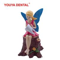 Dental Tooth Fairy Figurines Ornament Dentist Gift Clinic Office Desktop Sculpture Artcrafts Decoration Dentistry Gifts Supplies