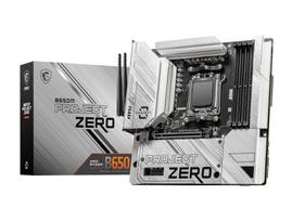 MSI B650M PROJECT ZERO Back Connect Design, Socket AM5 DDR5 Micro-ATX Motherboard (MB6490) for AMD Ryzen 80007000 Series Processors