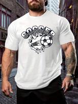 Sports Unisex's T - Shirt With Soccer Theme Print S