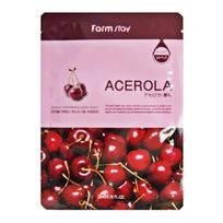 FARMSTAY VISIBLE DIFFERENCE MASK SHEET ACEROLA, Moisturizing,Korean Cosmetics, Kbeauty, sample