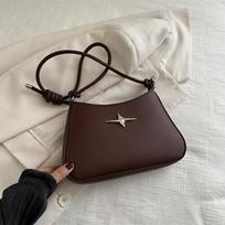 Women'S Commuter Texture Knotted Shoulder Strap Messenger Bag Spring Versatile Shoulder Bag Temperament Women'S Bag ruda
