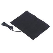USB elektrinis šildytuvas iš anglies pluošto, sulankstomas, 60 laipsnių Celsijaus, elektrinis šildomasis kilimėlis juosmeniui, DC5V, 15 x 20 cm black