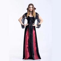 Halloween Adult Costume Vampire Witch Queen Long Dress Party Uniform DS Costume S