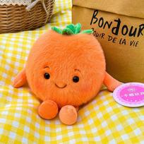 Creative Simulation Fruit Durian Mangosteen Plush Toy Cute Peach Doll Fragrance Bean Bag Children's Doll 14 cm (0.14kg)