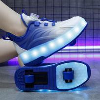 Cross-Border Supply Children's Roller Skates Adults Inline Skate Shoes Men Women's Retractable Glowing Shoes For Ice Skating 29
