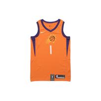 Nike NBA Statement riboto leidimo marškinėliai, Suns gerbėjų leidimas, Booker Nr. 1 Vyriški viršutiniai drabužiai Oranžiniai AT9813-843 XL