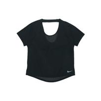 Nike Breathe Miler Bėgimo Topas Su Sportiniu Liemenuku Moteriški Viršutiniai Drabužiai Juodas AJ8142-010 XS