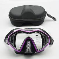 Professional silicone waterproof and anti fog adult snorkeling set with large field diving surface mirror wet throat snorkeling