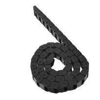 High Temperature Black Nylon Cable Chain 10mm x 15mm(Inner H x Inner W) End Connectors Drag Chain Nylon Cable Chain CNC Machine 10mm x 15mm