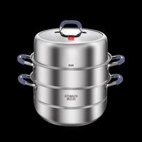 KOBACH 28cm 3-Layer 304 Stainless Steel Steamer Pot